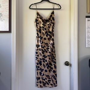 COTTON CANDY CHEETAH SLIP DRESS